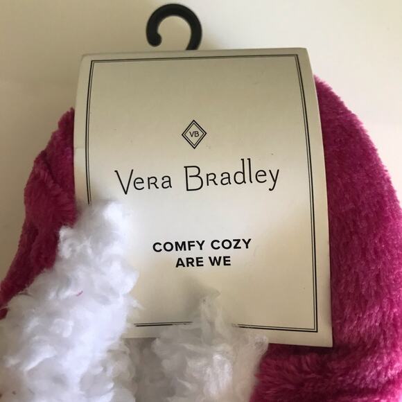 Vera Bradley Foxwood Fox Cozy Slippers Small 5/6 - Picture 4 of 7